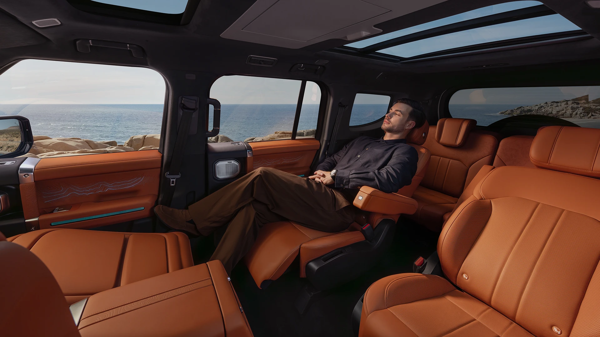 Premium Multi-Function Seats with table, leg rest, and massage
